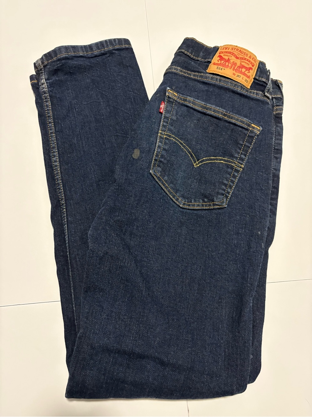Levi’s 514 Straight Fit Dark Wash Jeans Size 30x32